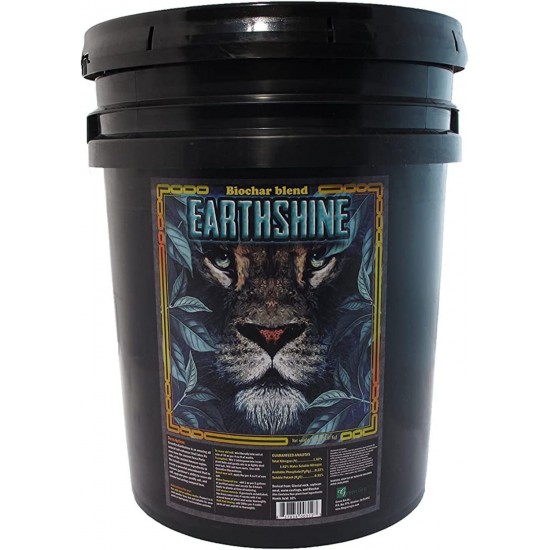 Earthshine - Biochar & Humic Acid Blend/Activated Charcoal/Sequesters Carbon/Organic Soil Booster, Top Soil, Plant Food/Compost Tea/Derived from Worm Castings / 30 lb.