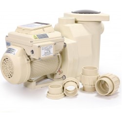 3.0HP High-Flo Pool Pump Variable Speed In-Ground Pool, 1.5” & 2” Adapters Fitting Energy Star Certified -230V