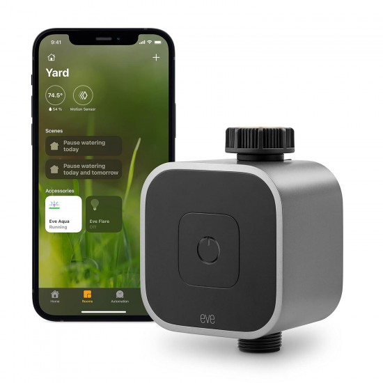 Aqua – Smart Water Controller for Apple Home app or Siri, irrigate Automatically with schedules, Easy to use, Remote Access, no Bridge, Bluetooth/Thread, HomeKit