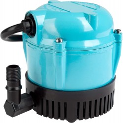 1-AA-18 115 Volt, 1/200 HP, 170 GPH Small Submersible Permanently Oiled Pump for Fountains, Water Displays and Air Conditioners, 18-Foot Cord, Blue, 500500