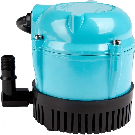 1-AA-18 115 Volt, 1/200 HP, 170 GPH Small Submersible Permanently Oiled Pump for Fountains, Water Displays and Air Conditioners, 18-Foot Cord, Blue, 500500