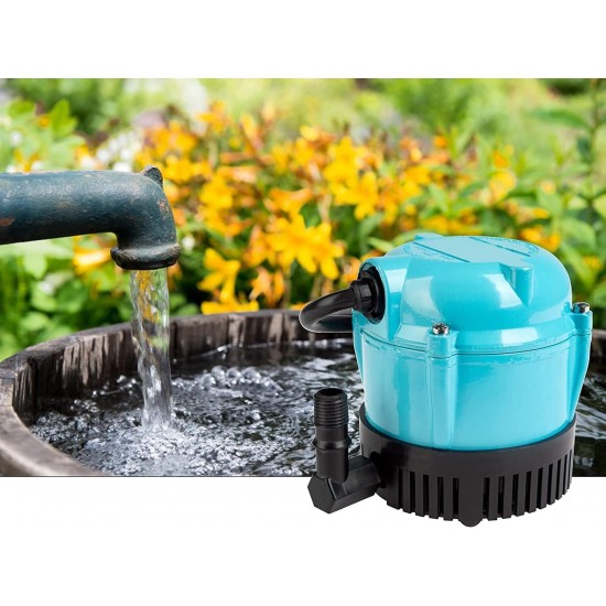 1-AA-18 115 Volt, 1/200 HP, 170 GPH Small Submersible Permanently Oiled Pump for Fountains, Water Displays and Air Conditioners, 18-Foot Cord, Blue, 500500