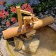 16 Solar Water Fountain with Pump, Outdoor Bamboo Fountains, for Indoor Outdoor Backyard Lawn