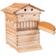 Flows Beehive Wooden Bee Hives Boxes Automatic Bee Hives House with 7 Pieces Honey Bee Frames Bee Keeping Supplies Starter Kit