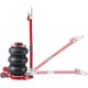 Air Jack, 3 Ton/6600 lbs Air Jack, Portable Pneumatic Jack with Long Hand, Lift up to 15.7, 3-6 s Fast Lifting Pneumatic Jack, with Adjustable Long Handles for Cars, Garages, Repair