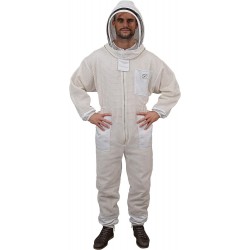 421 Aero Beekeeping Suit with Fencing Veil, 5XL, Summer Beige