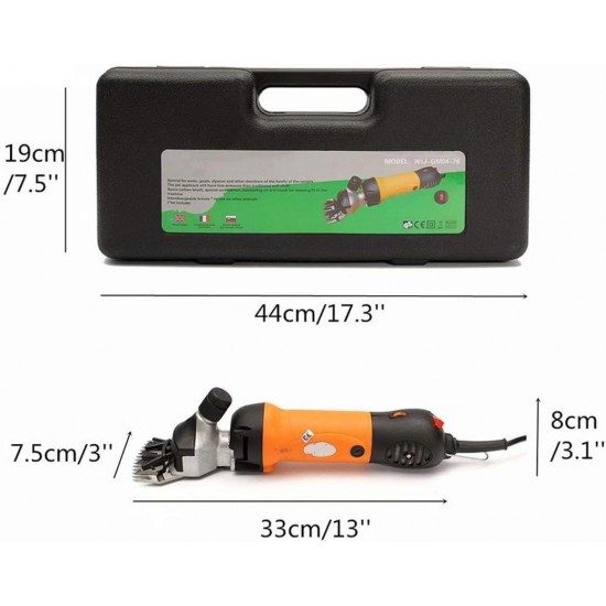 Livestock Electric Clipper,690W 220V Electric Sheep Shearing Machines Supplies Clipper Sheep Goats Alpaca Shears Adjustment Pusher