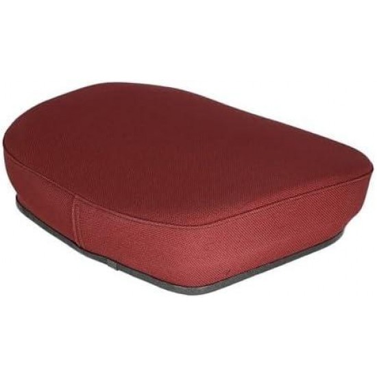 Seat Cushion - Steel Core Fabric Burgundy fits International 1086 3688 5488 1460 3088 786 3388 Hydro 186 3288 986 3588 5288 1440 1586 886 5088 1486 1480 fits Case fits Massey Ferguson fits Case IH