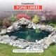 10x15 ft Pond Liner, 45 Mil Thickness, Pliable & Durable EPDM Material, Easy Cutting & UV Resistant, for Fish or Koi, Features, Waterfall Base, Fountains and Water Gardens