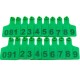 Numbered Farm Livestock Ear Tags for Cow Pig Sheep Cattle Identification Plastic TPU Precision Ear Stud Card Labels for Farm Animals (Customized) with 1 PC Plier Applicator (Green, 1000 PCS)