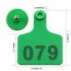 Numbered Farm Livestock Ear Tags for Cow Pig Sheep Cattle Identification Plastic TPU Precision Ear Stud Card Labels for Farm Animals (Customized) with 1 PC Plier Applicator (Green, 1000 PCS)