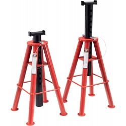 Sunex 1410 10-Ton, High Height, Pin Type, Jack Stands, Pair