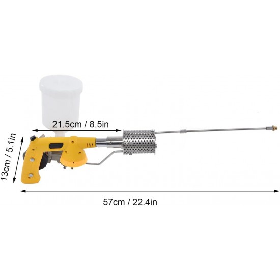 Oxalic Acid Vaporizer, Portable Bee Vaporizer Fumigation Fogger Beekeeping Supplies Stainless Steel Propane Sprayer Oxalic Acid Atomizing Equipment with Solution Bottle