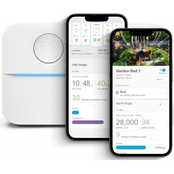 Rachio 3rd Gen: Smart 4-Zone Sprinkler Controller, App Enabled Automated Water Scheduling, Alexa Compatible, DIY Simple & Fast Install (Renewed)