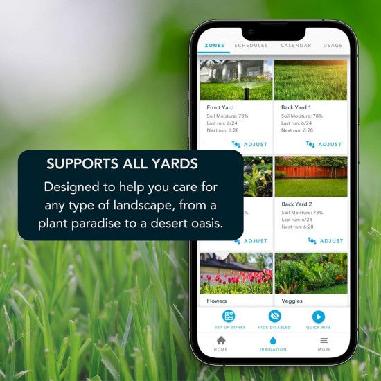 Rachio 3rd Gen: Smart 4-Zone Sprinkler Controller, App Enabled Automated Water Scheduling, Alexa Compatible, DIY Simple & Fast Install (Renewed)