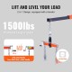 Engine Hoist with Lever, 2 Ton Folding Cherry Picker Shop Crane Hoist Lift, Heavy Duty Hydraulic Engine Crane with 6 Casters, Engine Hoist Lever for Engine Lifting Loading (4400 LBS)