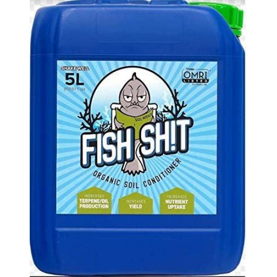 Fish Head Farms Organic Soil Conditioner 5Liter Organic Fertilizer for Increased Yield and Flavor - Plant Fertilizer, Plant Nutrients for Soil, Soilless, Hydroponic Farming - Garden Fertilizer