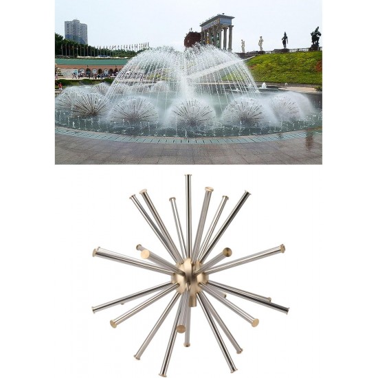 Crystal Water Fountain Dandelion Type Nozzle Exquisite Workmanship Environmental Protection for Swimming Pools (G1.5in 15.3CM)