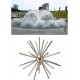 Crystal Water Fountain Dandelion Type Nozzle Exquisite Workmanship Environmental Protection for Swimming Pools (G1.5in 15.3CM)