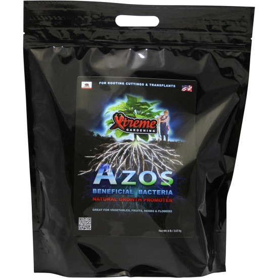 Azos Fertilizer - Beneficial Bacteria Natural Growth Promoter For Plants, 8 lb