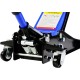 3 Ton Low Profile Floor Jack Capacity 6600 lbs with Dual Piston,Steady Steel Quick Lift Pump 3.3-18.5 Lifting Range Height,Black+Blue