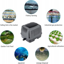 Fish Tanks Air Pumps Quiet Fish Aerator Small High-Power Aerator Pump Aerator Pump Household Fish Pump for Pond, Waste Treatment, Aquarium, Fish Farms