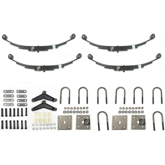 3,500 lbs. Tandem Trailer Axle Suspension Kit (Leaf Springs, Shackle & U-Bolt kit)