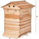 Automatic Hive Beehive Kits, Wooden Flows Bee Hive House kit, Beehive Starter Kit Beehive Boxes with 7 Peices Comb Honey Frames for Beginning and Professional Beekeepers