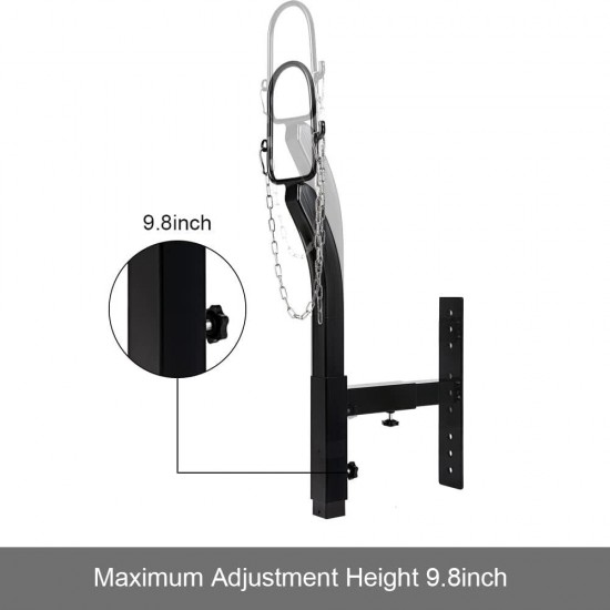 Steel Livestock Stand Trimming, Livestock Stand Nose Loop Goat Trimming Stand 9.8inch Height Adjust, Trimming Stand 5.9inch Length Adjust, Goats Stand & Sheep Stand, Black, 31.9 x 13.4 x 4.3inch