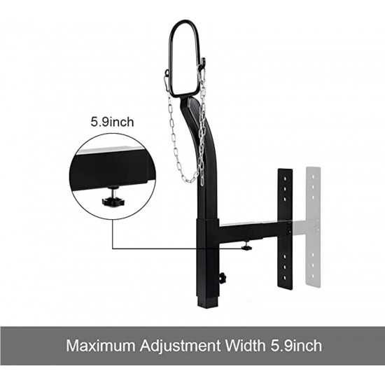 Steel Livestock Stand Trimming, Livestock Stand Nose Loop Goat Trimming Stand 9.8inch Height Adjust, Trimming Stand 5.9inch Length Adjust, Goats Stand & Sheep Stand, Black, 31.9 x 13.4 x 4.3inch