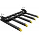 Clamp on Debris Forks Fits 48'' Bucket, 2500 lbs Heavy Duty Quick Attach Pallet Forks for Tractor Loader Skid Steer