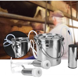 5L Cow Milking Kit, Stainless Steel Goat Milking Set 5L Goat Milking Kit, Stainless Steel Cow Milking Kit for Farm Livestock Handling Supplies for Ranch Milking Tools ((for