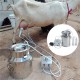 Cow Milking Machine Cow Goat Milking Machine, Pulsation Vacuum Pump Milker, Automatic Portable Livestock Milking Equipment (7L/14L,for Goat) (Color : 14L, Size : for Goat)