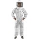 U83 Ultralight Beekeeper Suit with Round Veil, XL, Silver White