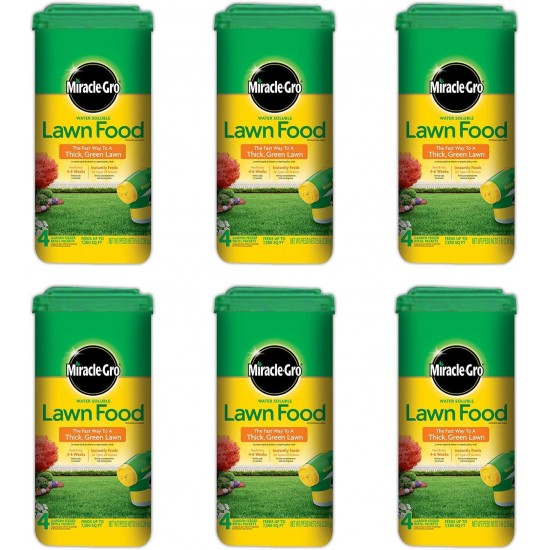 1001833 Lawn Food Water Soluble Lawn Fertilizer (6 Pack), 5 lb