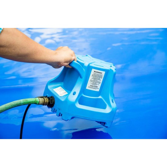 APCP-1700 115-Volt, 1/3 HP, 1745 GPH, Automatic, Submersible, Swimming Pool Cover Pump with 25-Ft. Cord, Light Blue, 577301