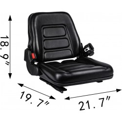 Universal Forklift Seat,Tractor Seat,with Micro Switch and Safety Belt,for Tractor,Mower,Skid Loader,Telehandler,Backhoe,Excavator Dozer