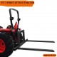 3 Point Hitch Pallet Fork 1500 lbs Capacity Adjustable Pallet Fork Attachments for Category 1 Tractor