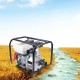 4-Stroke Fuel Water Pump, 6.5HP 210CC Gas-Powered Water Transfer Pump, Portable Gasoline Water Pump Gasoline Engine Water Pump for Irrigation Pool Landscaping Gardening Irrigation