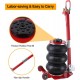 Air Jack 3 Ton/6600 lbs Pneumatic Jack, Airbag Jack Adjustable Handle Lifting Height 17.7, 3-5 s Fast Lifting Pneumatic Jack, Quick Lift Heavy Duty for Garage Car Lifting Repair, Red