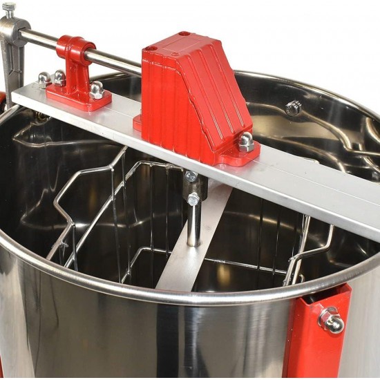 HE3MAN 3 Frame Beekeeping 304 Stainless Steel Drum Honey Extractor With Stand - Manual