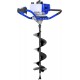 Post Hole Digger Gas Powered, 52cc 2.4 HP 2 Stroke Engine Earth Auger with 8 Drill Bit, EPA Compliant Post Hole Auger