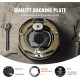 Electric Trailer Brake Assembly, 12 x 2, 2 Pairs Self-Adjusting Electric Brakes Kit for 7000 lbs Axle, 5-Hole Mounting, Backing Plates for Braking System Part Replacement (2 Right + 2 Left)