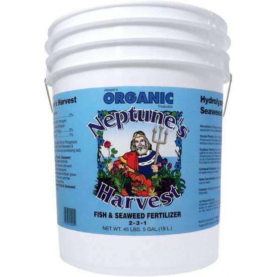 Fish & Seaweed Fertilizer 2-3-1, 5 Gallon Pail