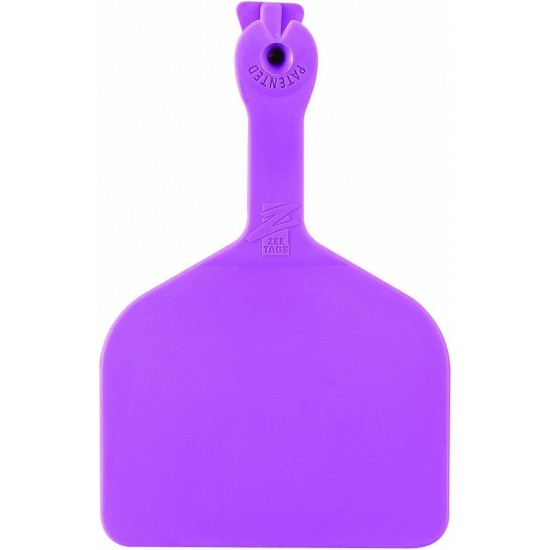 1000 Count 1-Piece Blank Feedlot Tags, Purple