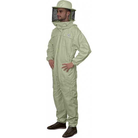 K84 Ultralight Beekeeper Jacket with Fencing Veil, XL, Crystal White