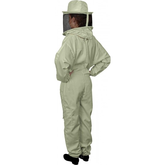 K84 Ultralight Beekeeper Jacket with Fencing Veil, XL, Crystal White