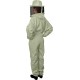 K84 Ultralight Beekeeper Jacket with Fencing Veil, XL, Crystal White