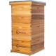 10 Frame Langstroth Bee Hive Coated with 100% Beeswax Includes Beehive Frames and Waxed Foundations (2 Deep Boxes & 2 Medium Boxes)