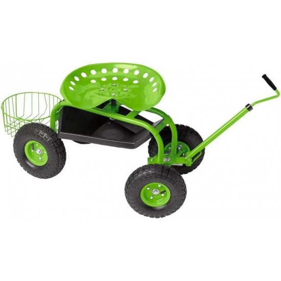 Deluxe Tractor Scoot with Bucket Basket